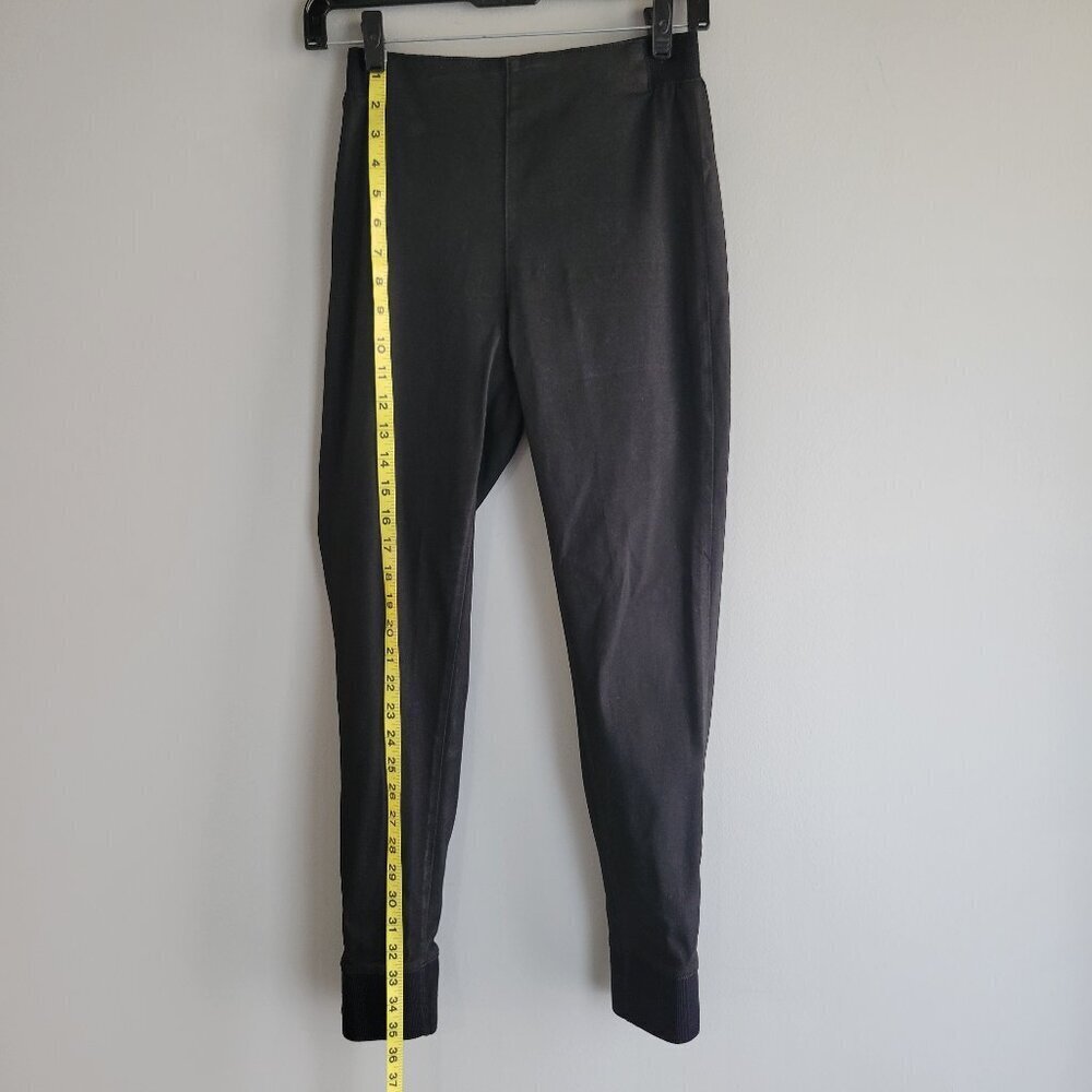 Rag & Bone Jean Pull On High Rise Slim Leg Pants Coated Black Size M - Picture 5 of 12